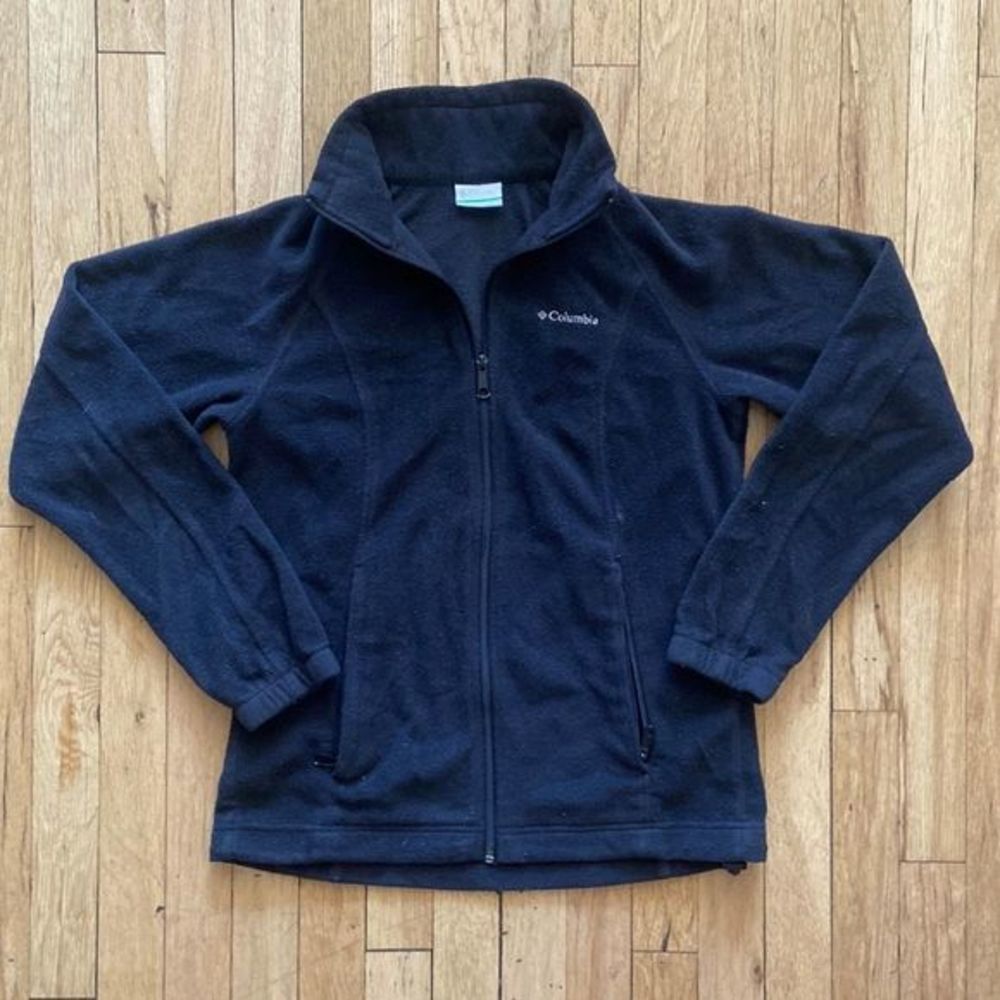 Columbia Womens Full Zip Up Size Small‎ Black Polyester Outdoor Comfy